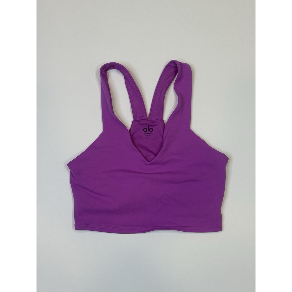 Alo Yoga Airbrush Real Bra Tank | Electric Violet | S